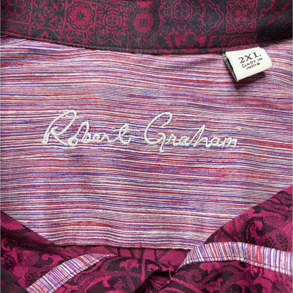 Robert Graham Luther Shirt Long Sleeve Buttondown 2XL - Picture 5 of 6
